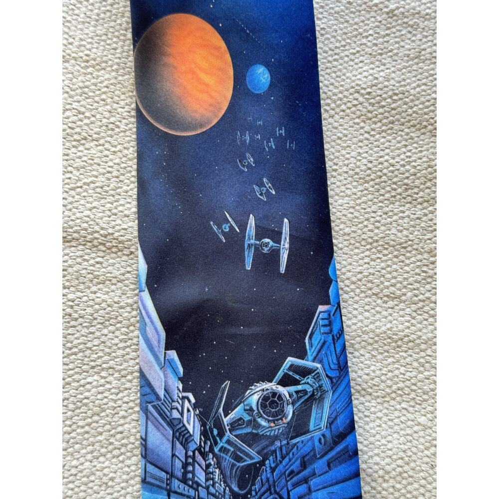 Star Wars Poster Men’s Necktie by Ralph Marlin TIE Fighter This Is The RARE ONE! - Picture 2 of 8